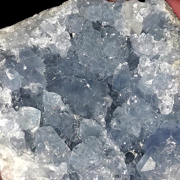 Big & Sparkling Blue Celestite Cluster - Picture 9 of 14